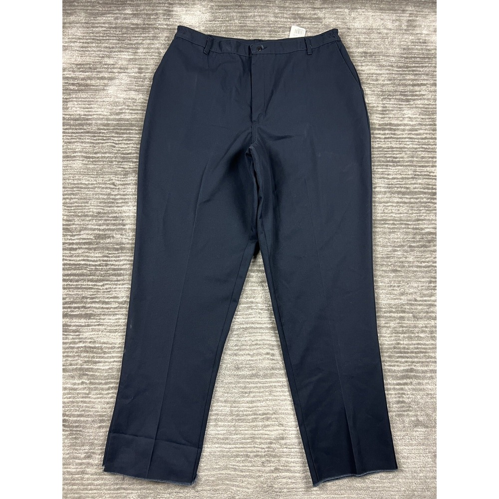 Red Kap Pants Womens 24 Blue Work Pant Slacks PT61 34U